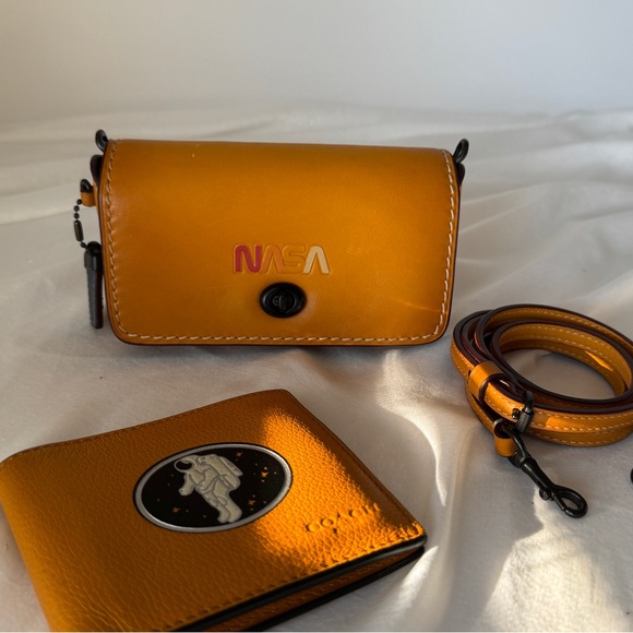 Bundle Coach NASA Slg mini Crossbody Bag and bifold Wallet - Picture 1 of 10